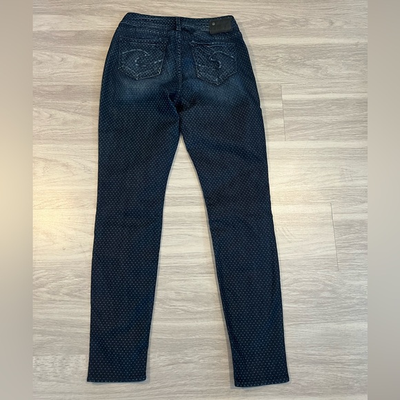 Silver Suki Womens jeans Polka Dot Denim size 27 - Picture 2 of 6